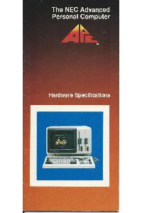 The NEC Advanced Personal Computer (APC) - Hardware Specifications
