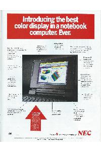 Nec - Introducing the best color display in a notebook coomputer.Ever.