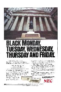 Nec - Black monday, tuesday, wednesday, thursday and friday