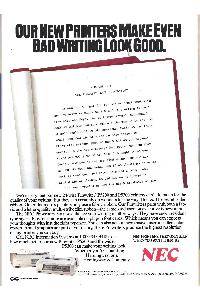 Nec - Our new printers make even bad writing look good.