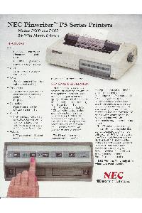 Nec - Nec Pinwriter - P5 Series Printers