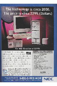Nec - The technology is circa 2000. The price is circa 2299. (Dollars)
