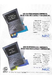 Nec - With its interchangeable components, the Nec Versa 2400 actually 4 notebooks in 1