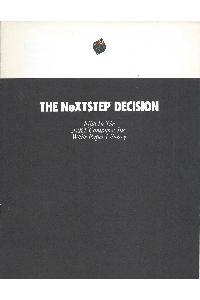NeXT Inc. (Next Computer Inc.) (Next Software Inc.) - The NeXTSTEP decision Fifth in the Next Computer Inc. White Paper Library