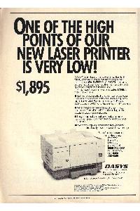 Oasys Office Automation Inc. - One of the high points of our new laser printer is very low!