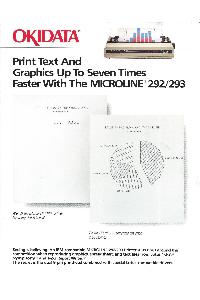 OkiData - Print text and graphics up to seven times faster with Microline292/293