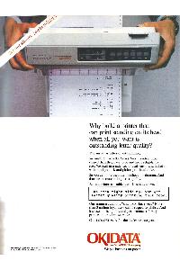 OkiData - Why build a printer that can print standing on its head when all you want is outstanding letter quality?