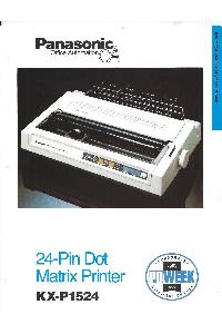 Panasonic Co. - Panasonic KX-p1524 24-Pin Dot Matrix Printer
