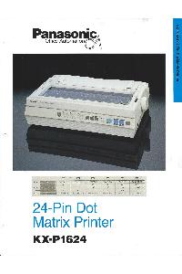 Panasonic Co. - Panasonic KX p1624 24-Pin Dot Matrix Printer