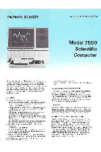 Perkin Elmer Corp. - Model 7500 Scientific Computer