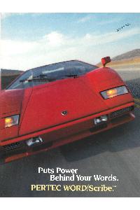 Pertec Systems - Puts Power Behind Your Words. PERTEC WORD/Scribe.