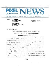Pixel Computer  - Pixel Computer Inc. Emerges As Independent Entity Following Allied Corporation Acquisition Of Instrumentation ...