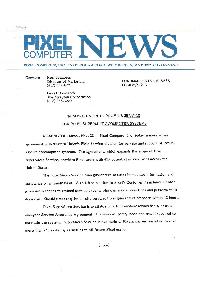 Pixel Computer  - Western Union To Provide Service For Pixel Supermicrocomputer Systems