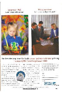 QMS Inc. - The first desktop laser for both colour and monochrome printing. The new QMS ColorScript Laser 1000.