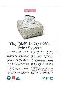 QMS Inc. - The QMS 1660/1660E Print system