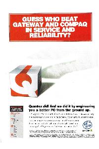 Quantex - Who beat Cateway and Compaq in service and reliability?