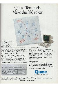Qume Corp. - Qume terminals make the 386 a star