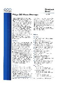 Ridge Computers  - Ridge 32 Mass Storage