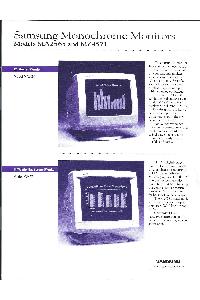 Samsung - Samsung monochrome monitors - Models MA2565 and MZ4571