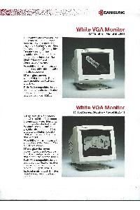 Samsung - White VGA Monitor