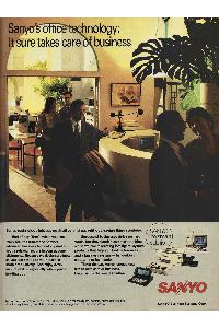 Sanyo Business Systems Corp. - Sanyo's office technology: It sure takes care business.