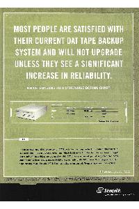 Seagate - Most people are satisfied with their current dat tape backup system  ...