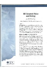 Silicon Graphics (SGI) - SGI Corporate Vision and Strategy