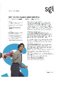Silicon Graphics (SGI) - IRIX On-Site System Administration