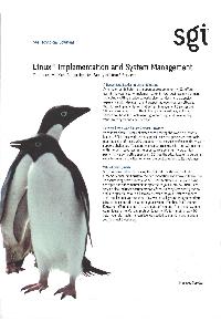 Silicon Graphics (SGI) - Linux Implementation and System Management