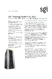 Silicon Graphics (SGI) - SGI Technology Solutions for Linux