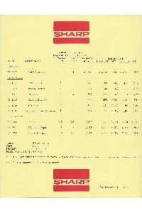 Sharp - SHARP PC-5000 Dealer Program Price List