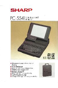 Sharp - PC-5541 Portable personal computer