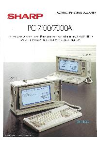 Sharp - PC-7100/7000A Exceptional Computing Performance ..