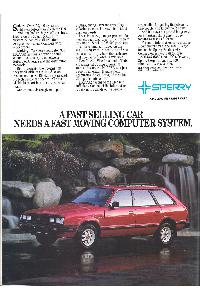 Sperry Corp. (Unisys) - A fast selling car needs a fast moving computer system.