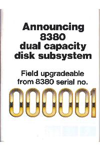 Storage Technology Corp. (Storagetek) - Announcing 8380 dual capacity disk subsystem