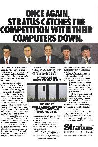 Stratus Computer Inc. - Once again, Stratus catches the competition with their computers down