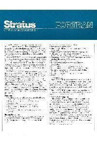 Stratus Computer Inc. - Fortran