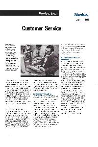 Stratus Computer Inc. - Customer Service