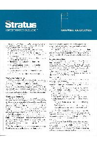 Stratus Computer Inc. - Hardware architecture