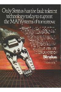 Stratus Computer Inc. - Only Stratus has the fault tolerant technology today to support the MAP systems of tomorrow