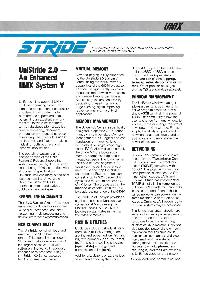 Stride - UniStride 2.0 - An Enhanced UNIX system V
