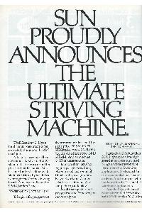Sun Microsystems - Sun proudly announces the ultimate striving machine