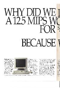 Sun Microsystems - Why did we introduces a 12.5 MIPS workstation for $4995? Because we can.