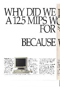 Sun Microsystems - Why did we introduces a 12.5 MIPS workstation for $4995? Because we can.