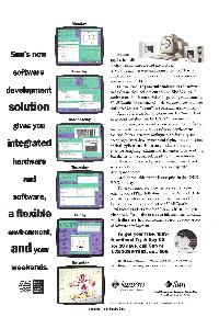 Sun Microsystems - Sun's new development solution gives you integrated hardware software, a flexible environment, and your weekends.