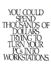 Sun Microsystems - You could spend thousand of dollars trying to turn ...