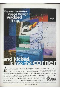 Sun Microsystems - We pushed the envelope, ripped through it, wapped it up, nd kicked it into the corner
