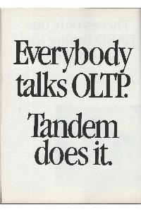 Tandem Computers Inc. - Everybody talks OLTP. Tandem does it.