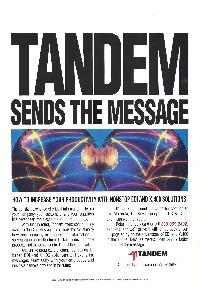 Tandem Computers Inc. - Tandem sends the message
