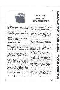 Tandem Computers Inc. - Tandem DualPort Disc Subsystem